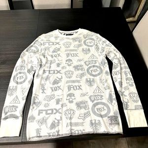 Vintage Fox Racing long sleeve thermal shirt, size XL